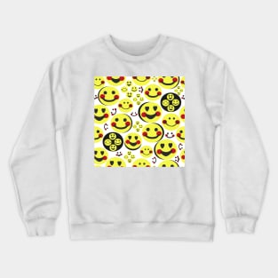 Happy faces, smiley faces emotions Crewneck Sweatshirt